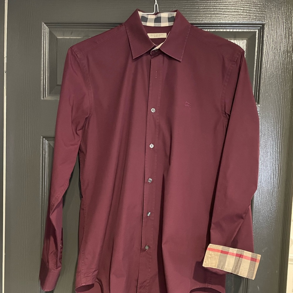 Burberry Mens Button Down Long Sleeve
